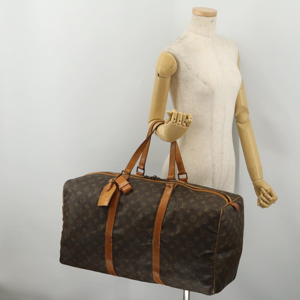 LOUIS VUITTON Monogram Sac Souple 55 Boston Bag M41622 LV Auth 194874