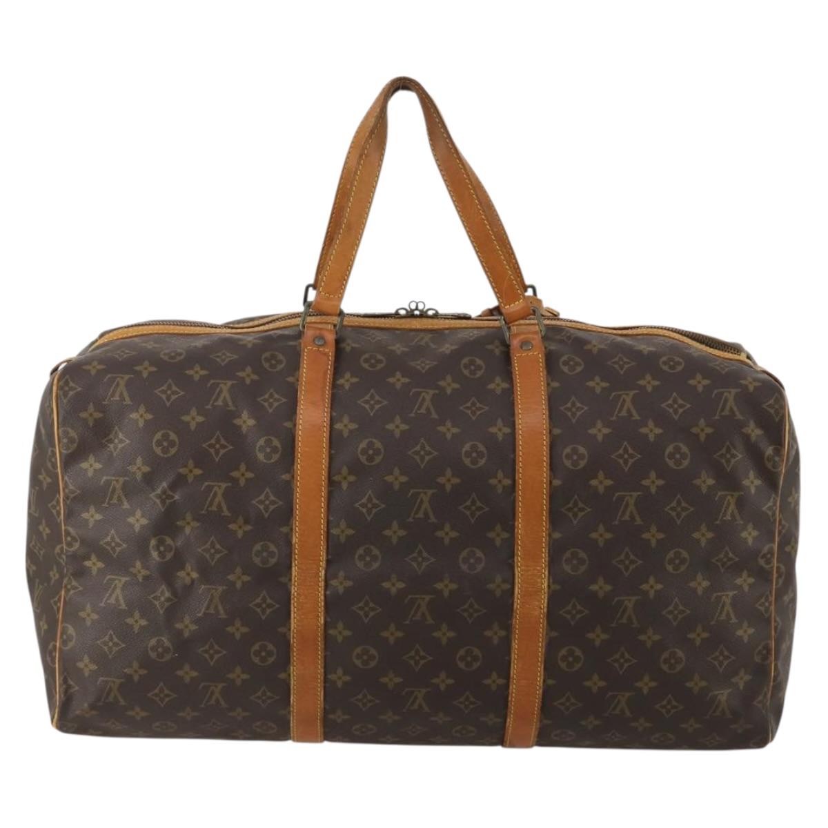 LOUIS VUITTON Monogram Sac Souple 55 Boston Bag M41622 LV Auth 194874