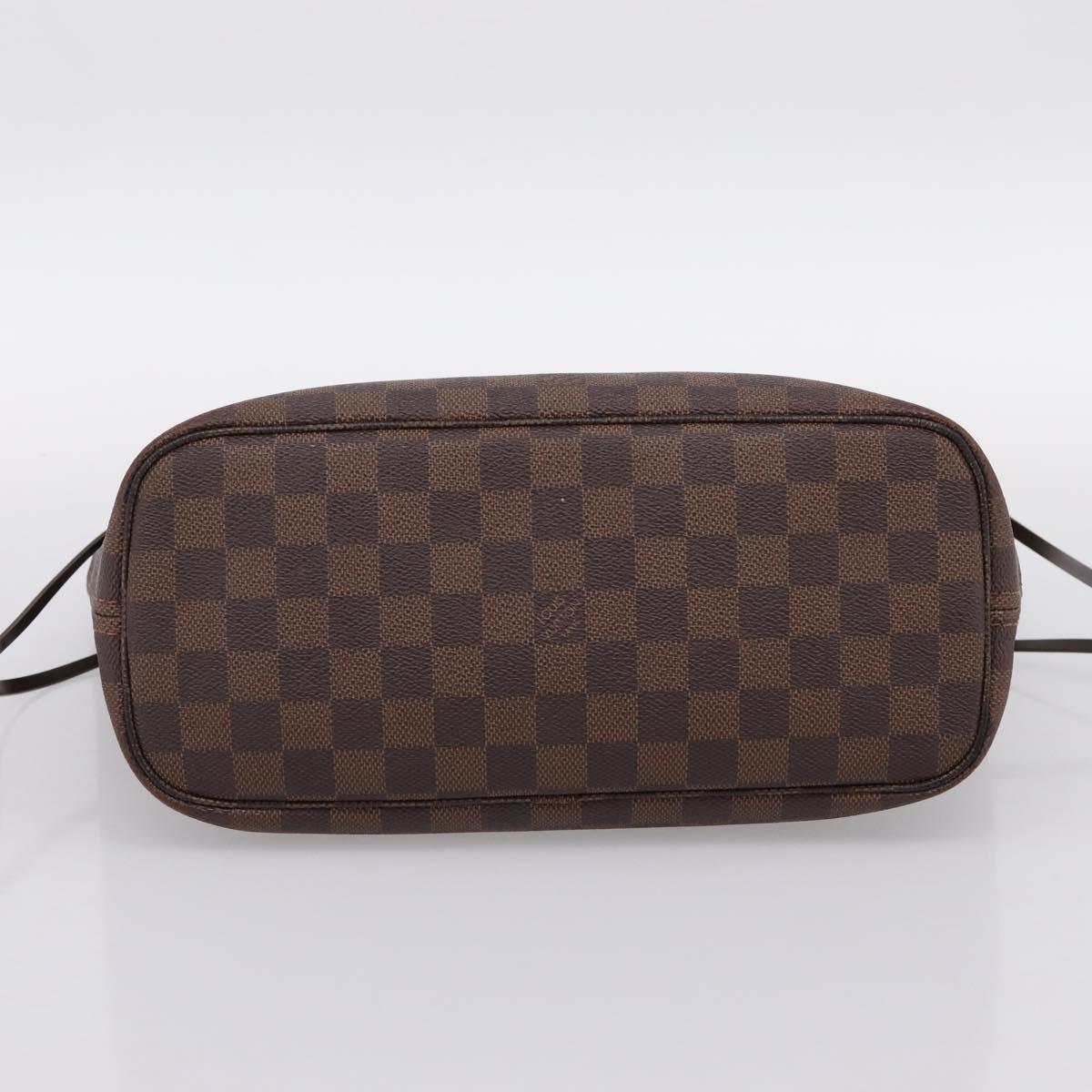 LOUIS VUITTON Damier Ebene Neverfull PM Tote Bag N51109 LV Auth 194884A