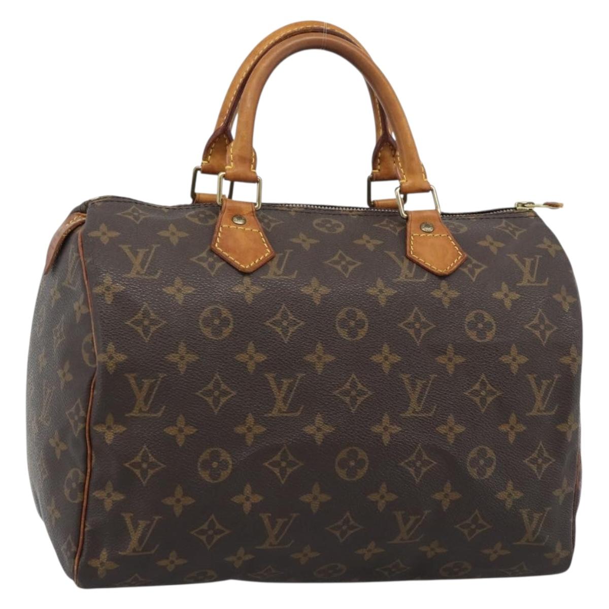 LOUIS VUITTON Monogram Speedy 30 Hand Bag M41526 LV Auth 194889