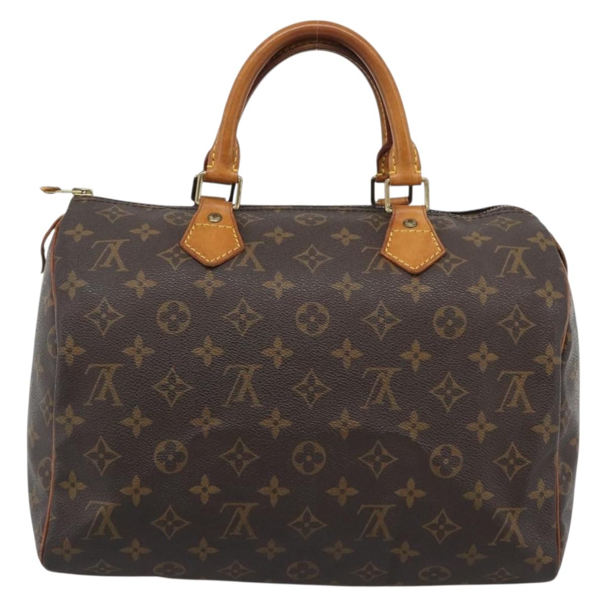 LOUIS VUITTON Monogram Speedy 30 Hand Bag M41526 LV Auth 194889