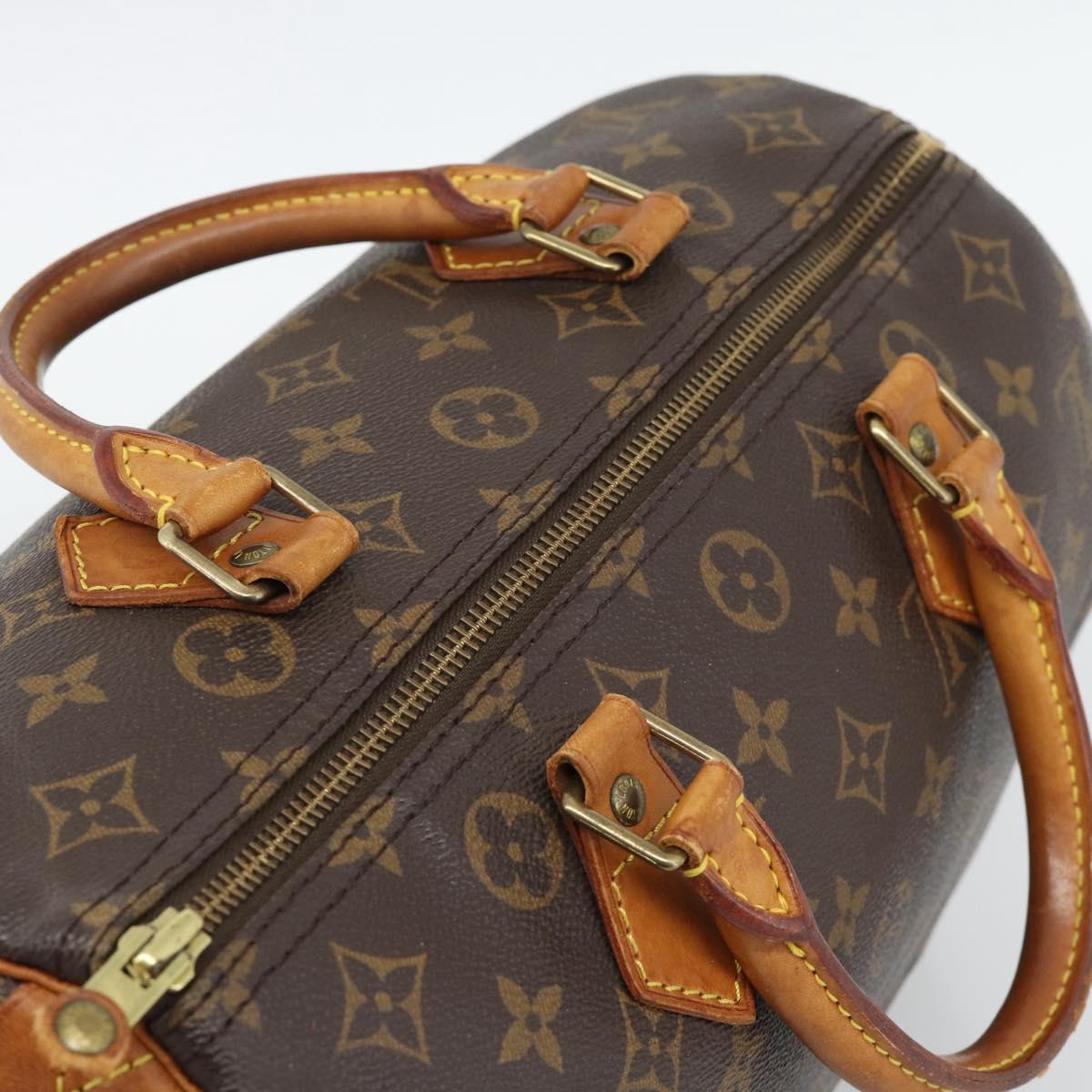 LOUIS VUITTON Monogram Speedy 30 Hand Bag M41526 LV Auth 194889