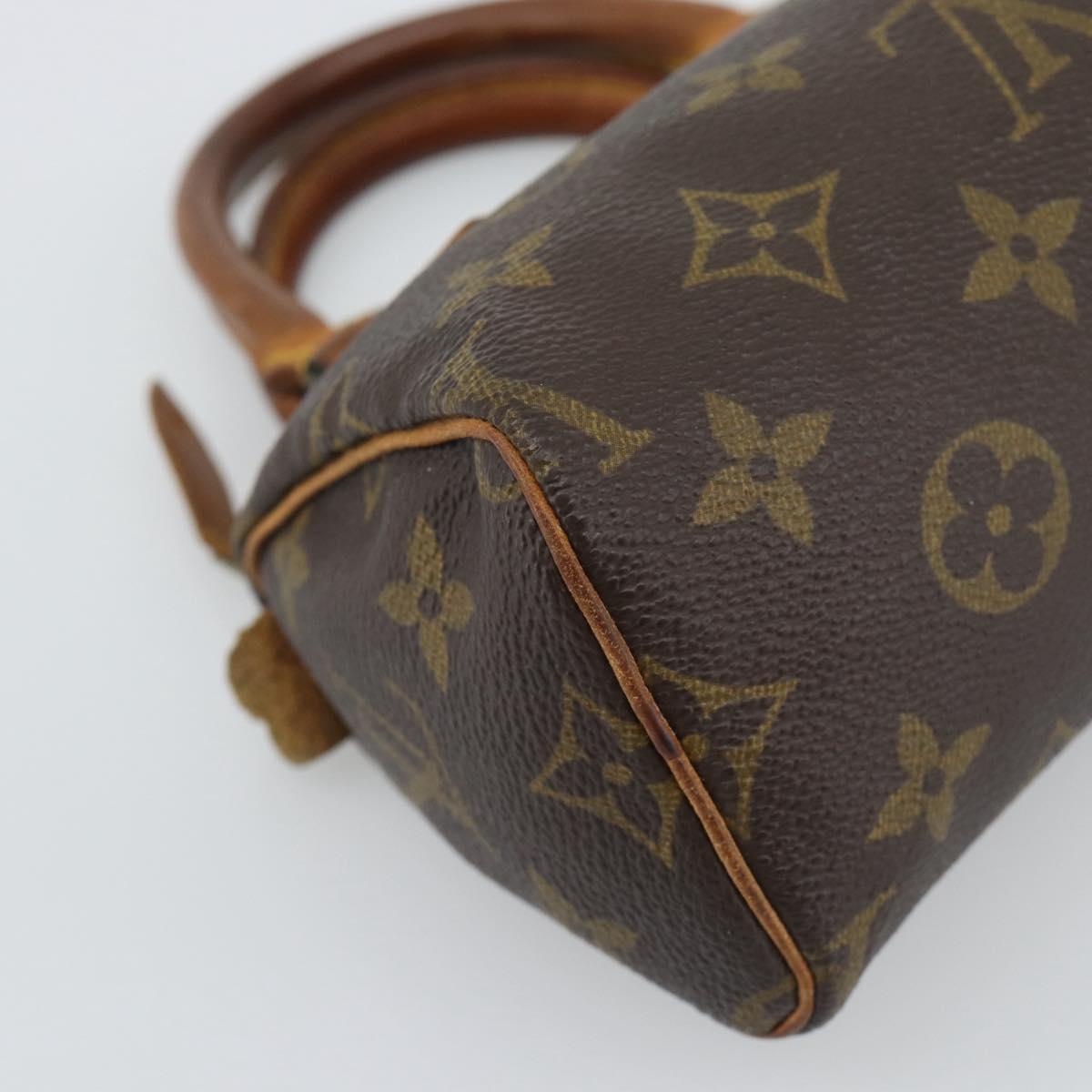 LOUIS VUITTON Monogram Mini Speedy Hand Bag M41534 LV Auth 194903