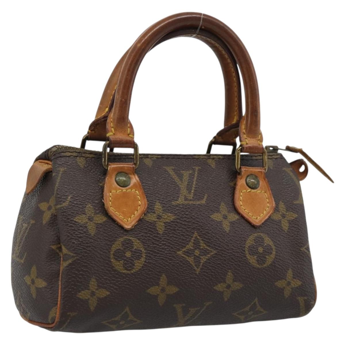 LOUIS VUITTON Monogram Mini Speedy Hand Bag M41534 LV Auth 194903