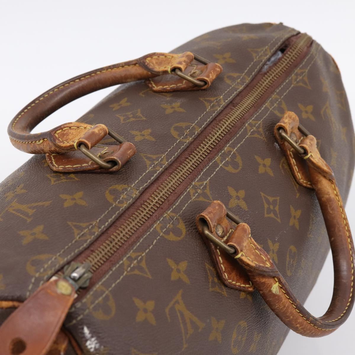 LOUIS VUITTON Monogram Speedy 30 Hand Bag M41526 LV Auth 194906