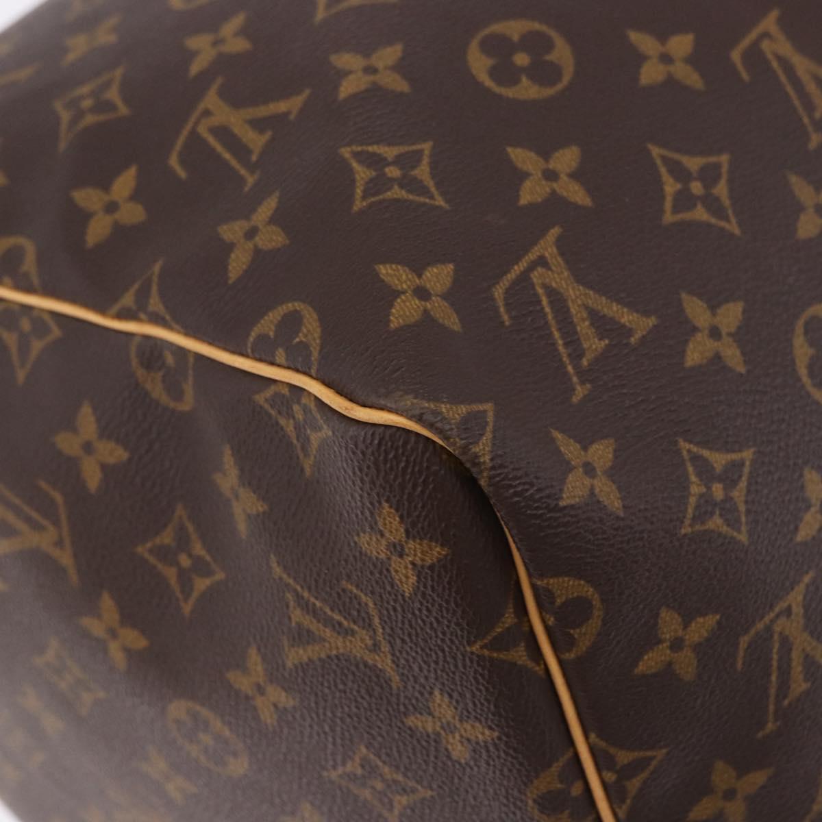 LOUIS VUITTON Monogram Keepall 55 Boston Bag M41424 LV Auth 194909SAV