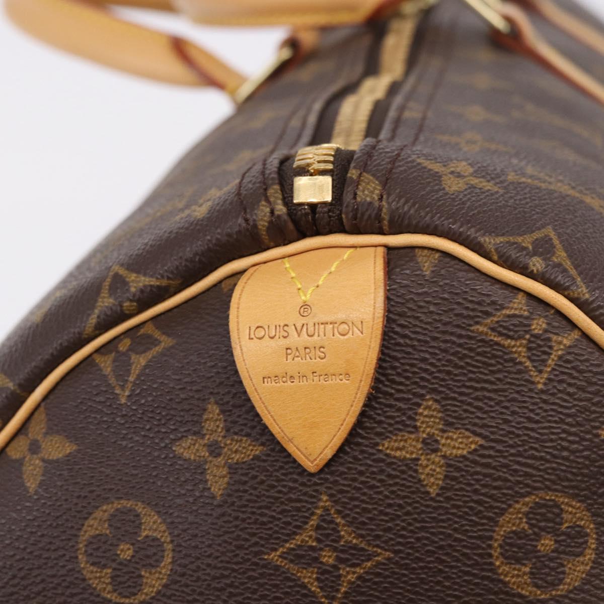 LOUIS VUITTON Monogram Keepall 55 Boston Bag M41424 LV Auth 194909SAV