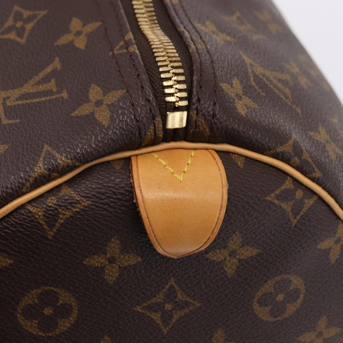 LOUIS VUITTON Monogram Keepall 55 Boston Bag M41424 LV Auth 194909SAV