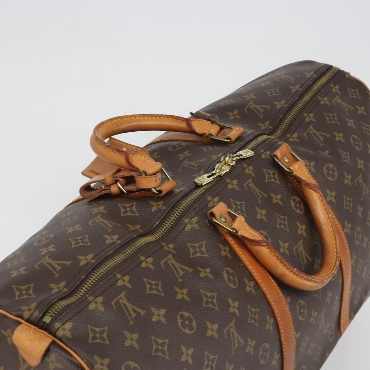 LOUIS VUITTON Monogram Keepall 60 Boston Bag M41422 LV Auth 194910A