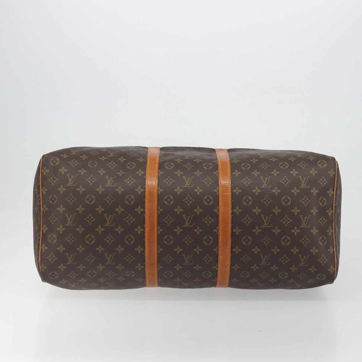 LOUIS VUITTON Monogram Keepall 60 Boston Bag M41422 LV Auth 194910A
