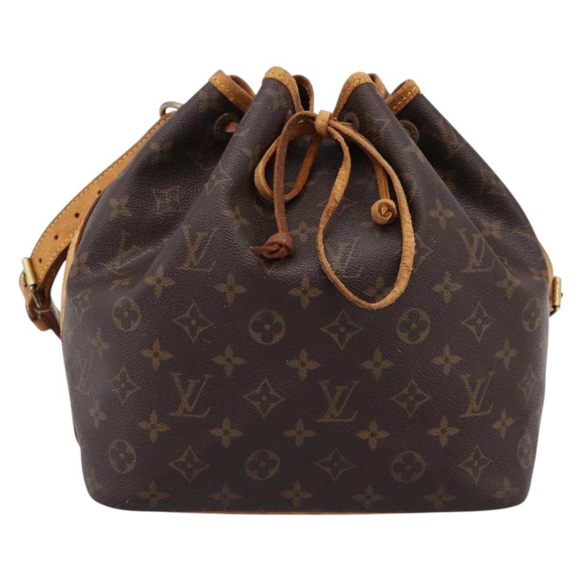 LOUIS VUITTON Monogram Petit Noe Shoulder Bag M42226 LV Auth 194912