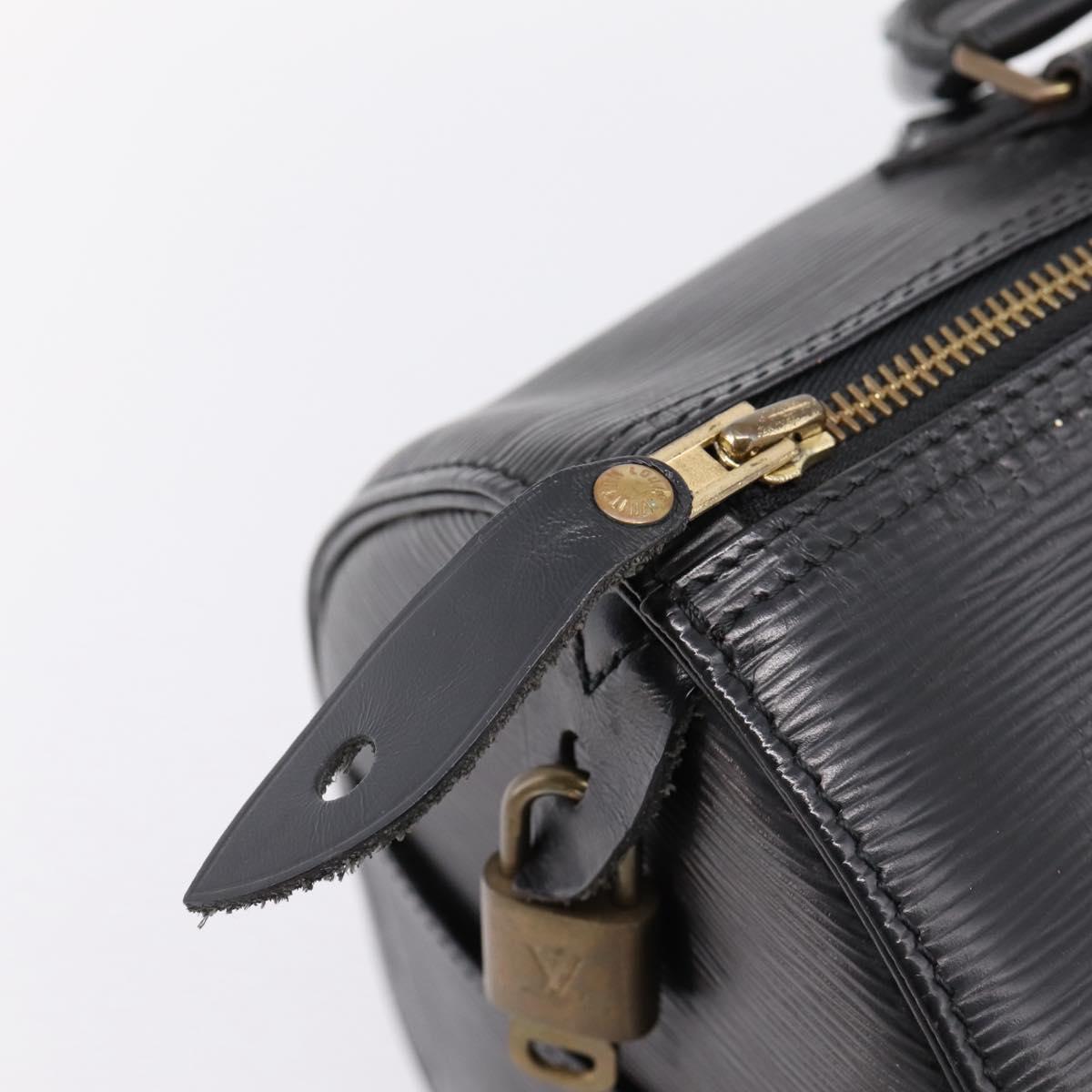 LOUIS VUITTON Epi Speedy 30 Hand Bag Noir Black M43002 LV Auth 194917V