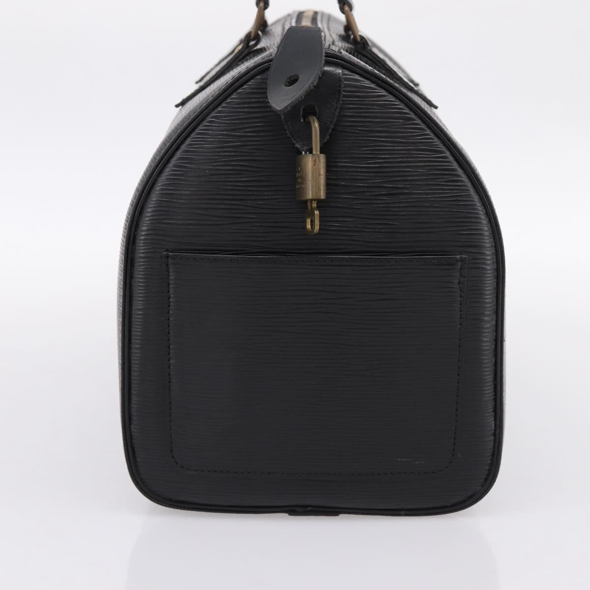LOUIS VUITTON Epi Speedy 30 Hand Bag Noir Black M43002 LV Auth 194917V