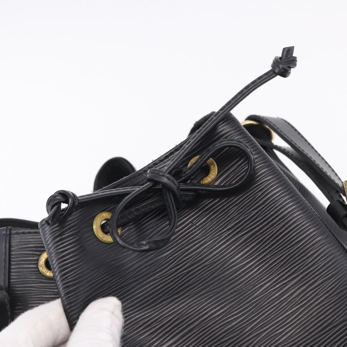 LOUIS VUITTON Epi Petit Noe Shoulder Bag Black M44102 LV Auth 194918SAV