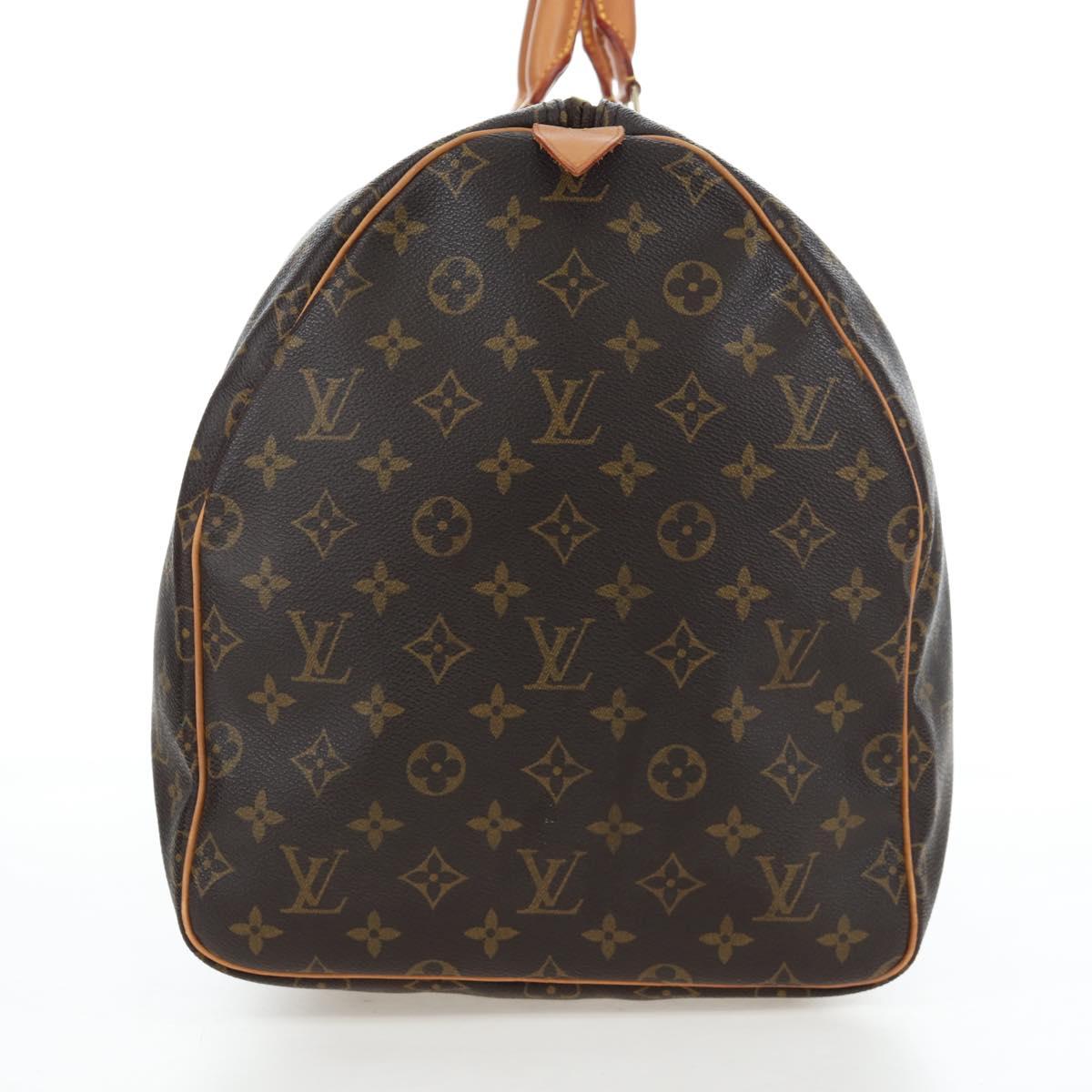 LOUIS VUITTON Monogram Keepall 55 Boston Bag M41424 LV Auth 194935V