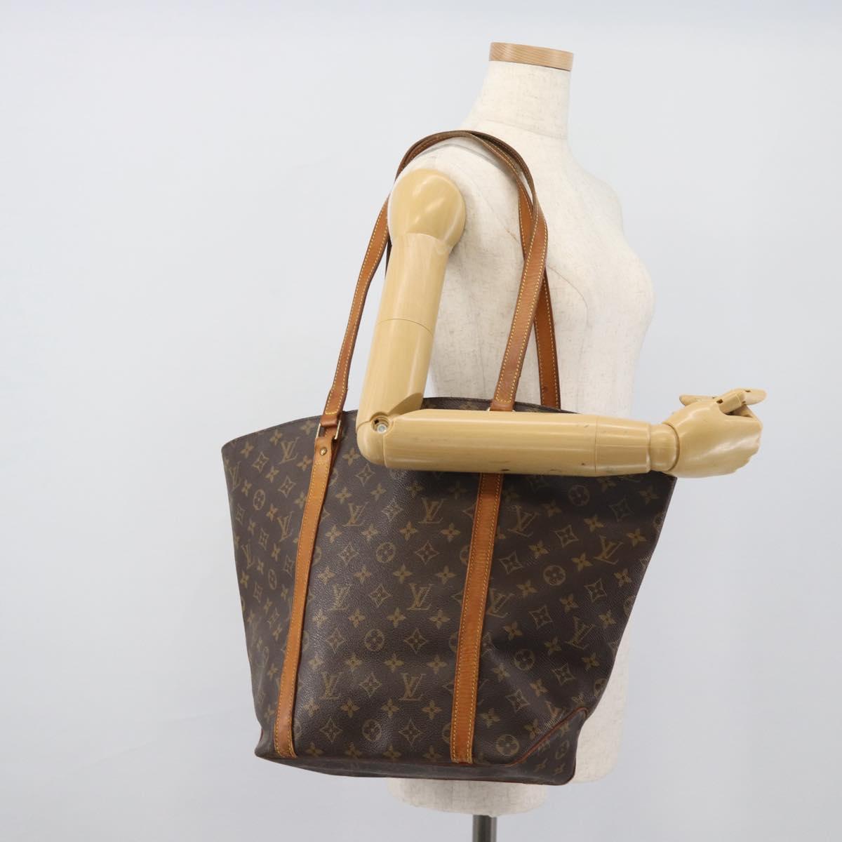 LOUIS VUITTON Monogram Sac Shopping Tote Bag M51108 LV Auth 194943