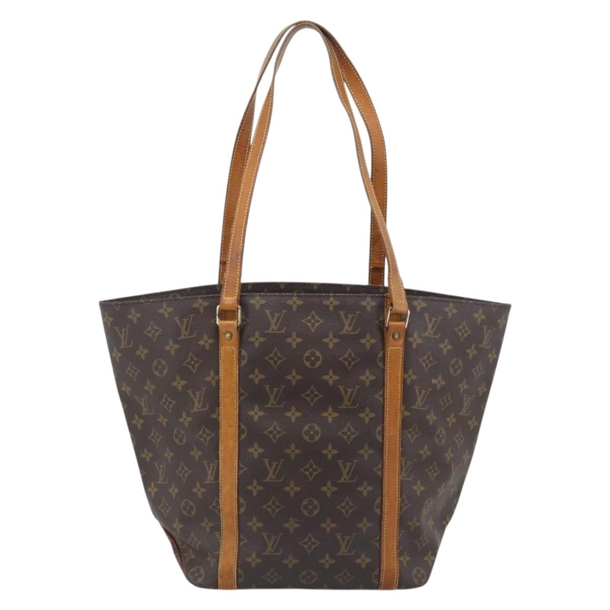 LOUIS VUITTON Monogram Sac Shopping Tote Bag M51108 LV Auth 194943