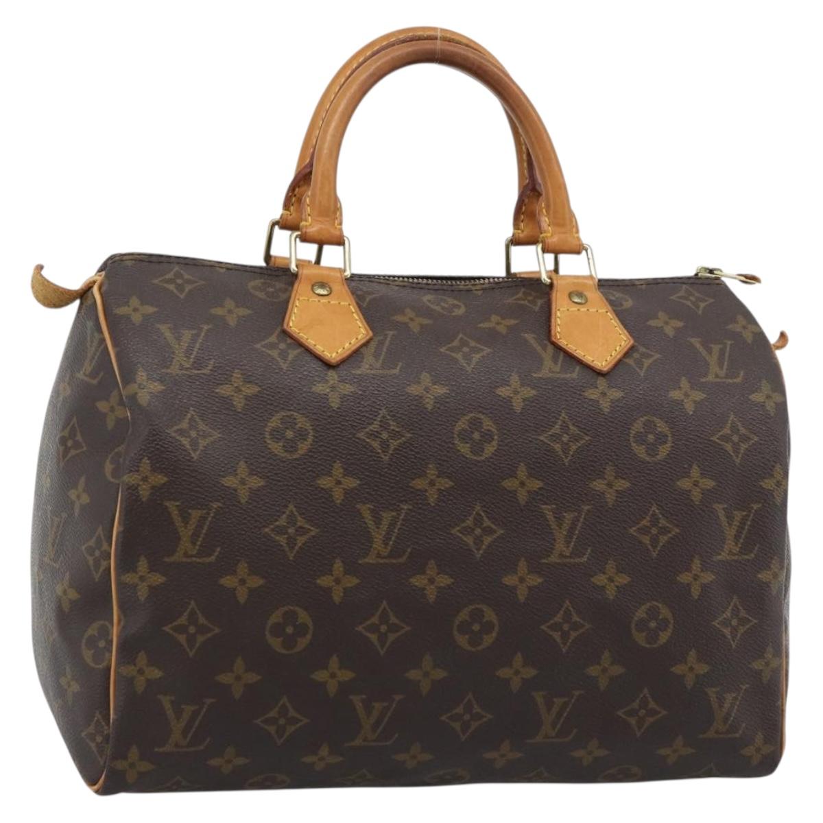 LOUIS VUITTON Monogram Speedy 30 Hand Bag M41526 LV Auth 194946