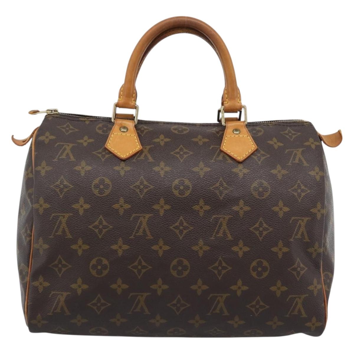 LOUIS VUITTON Monogram Speedy 30 Hand Bag M41526 LV Auth 194946