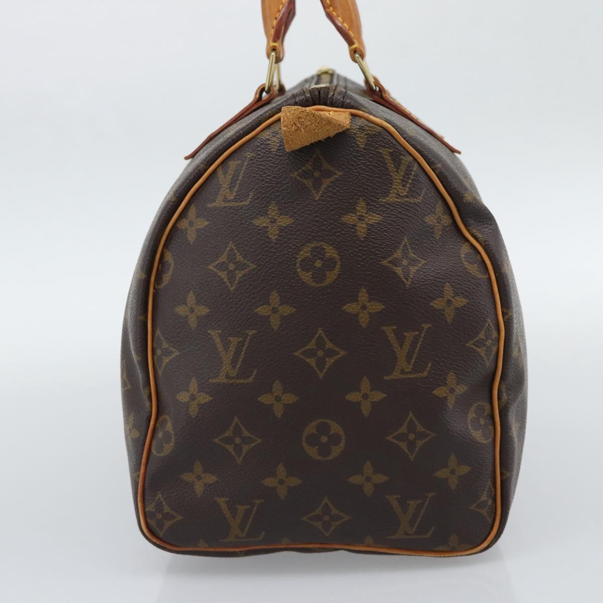 LOUIS VUITTON Monogram Speedy 30 Hand Bag M41526 LV Auth 194946