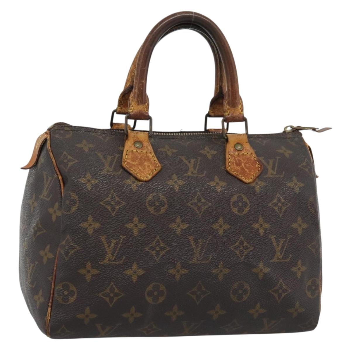 LOUIS VUITTON Monogram Speedy 25 Hand Bag M41528 LV Auth 194948