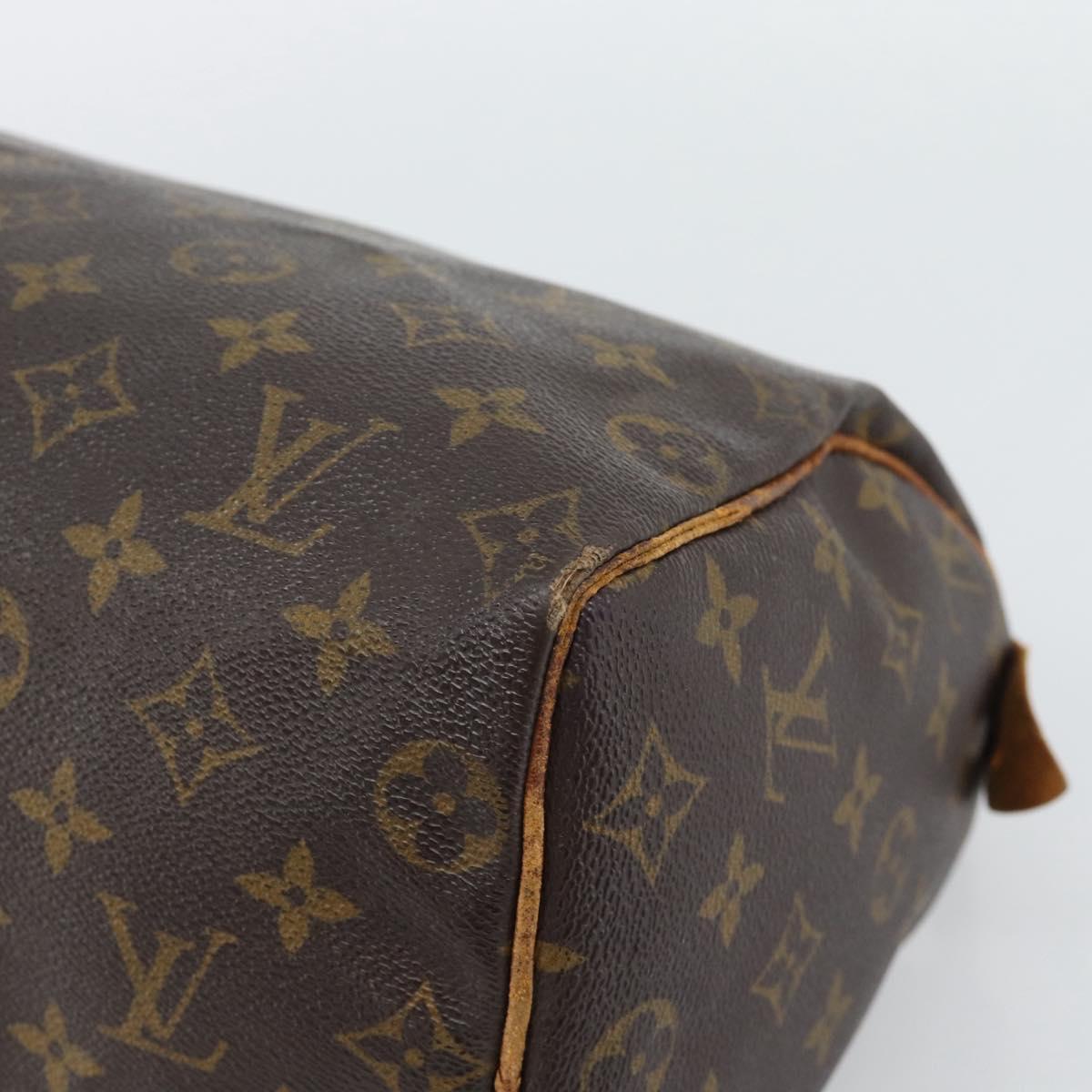 LOUIS VUITTON Monogram Speedy 25 Hand Bag M41528 LV Auth 194948