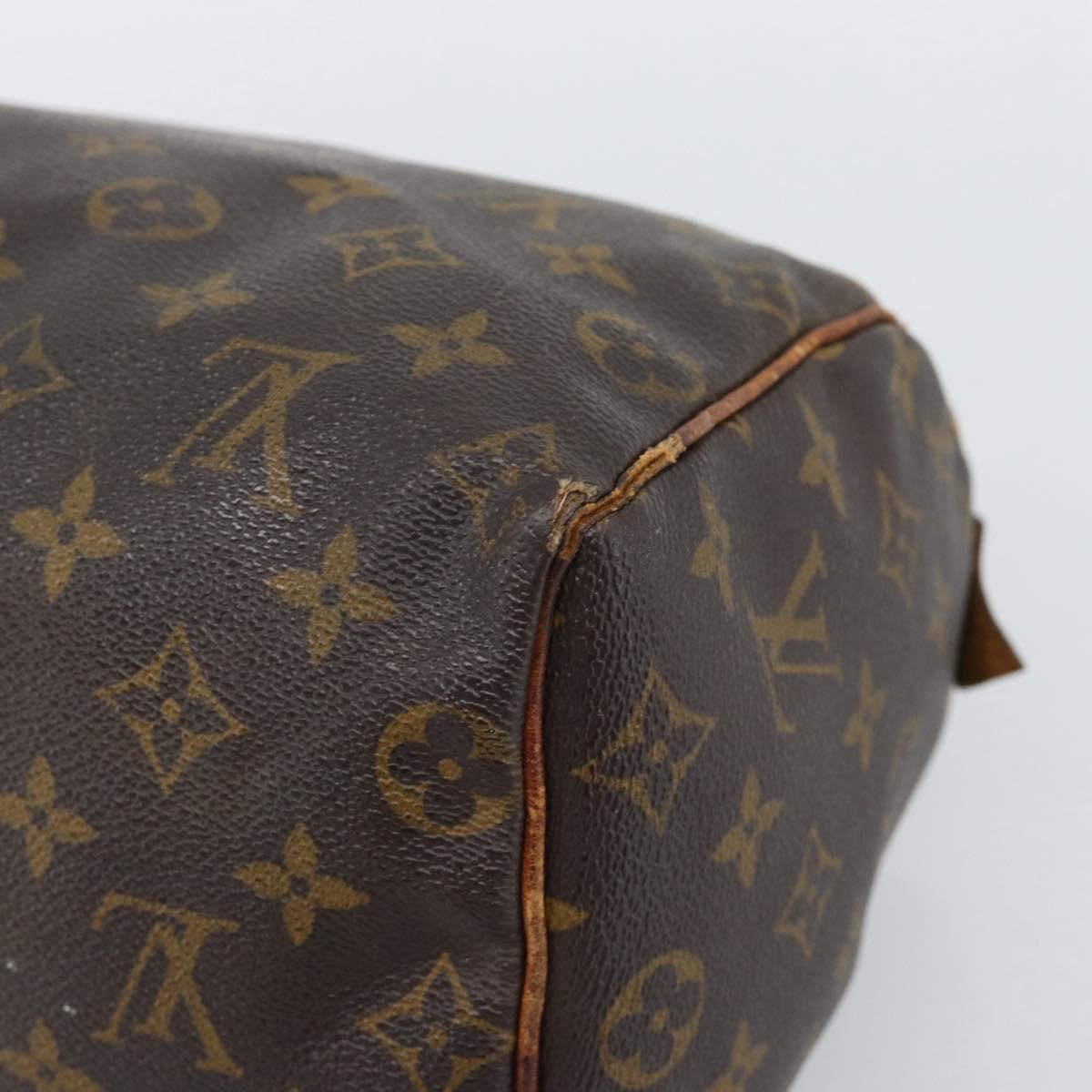 LOUIS VUITTON Monogram Speedy 25 Hand Bag M41528 LV Auth 194948