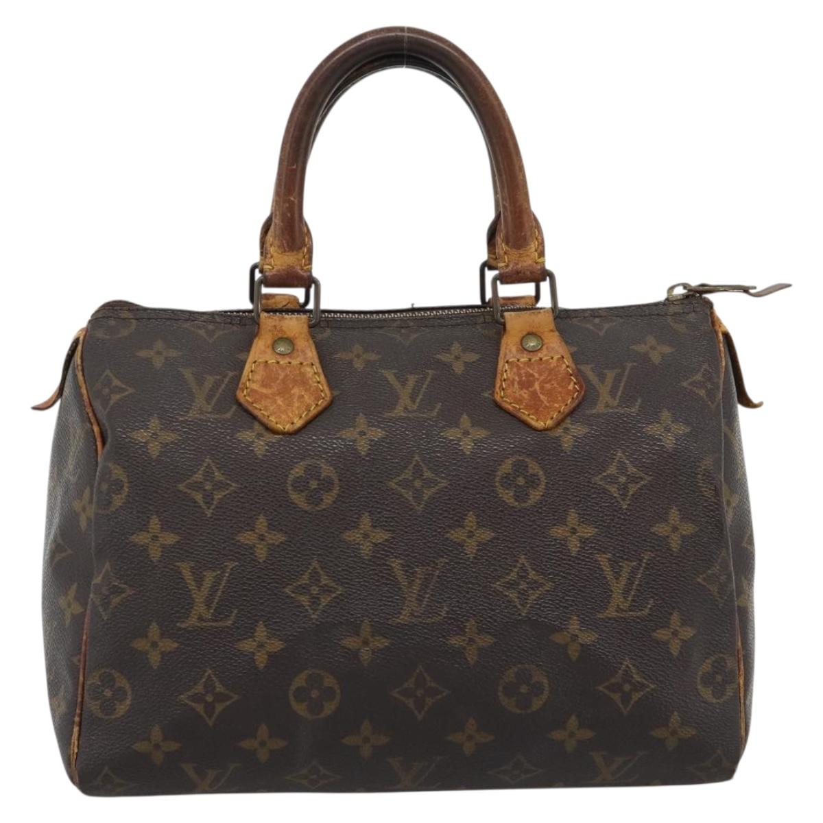 LOUIS VUITTON Monogram Speedy 25 Hand Bag M41528 LV Auth 194948