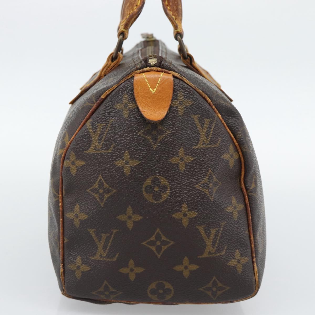 LOUIS VUITTON Monogram Speedy 25 Hand Bag M41528 LV Auth 194948