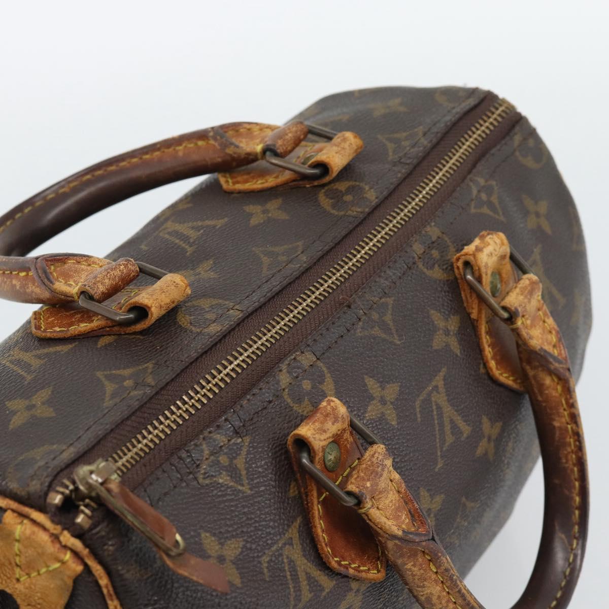 LOUIS VUITTON Monogram Speedy 25 Hand Bag M41528 LV Auth 194948