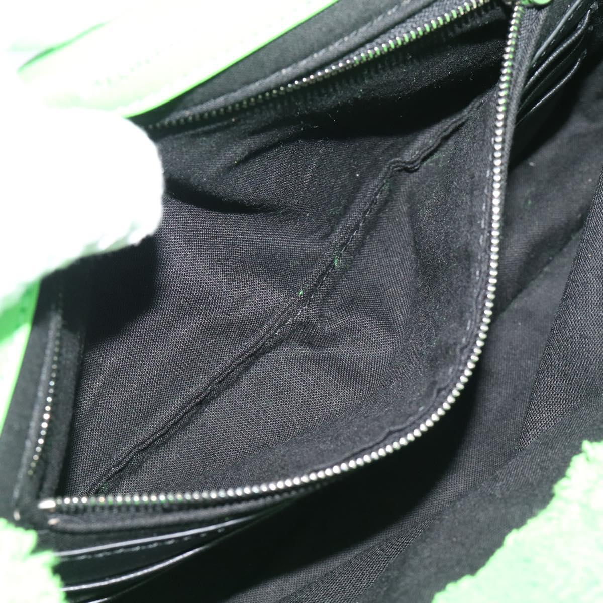 BALENCIAGA Chain Monaco Shoulder Bag Pile Green Silver 319376 Auth 194951V