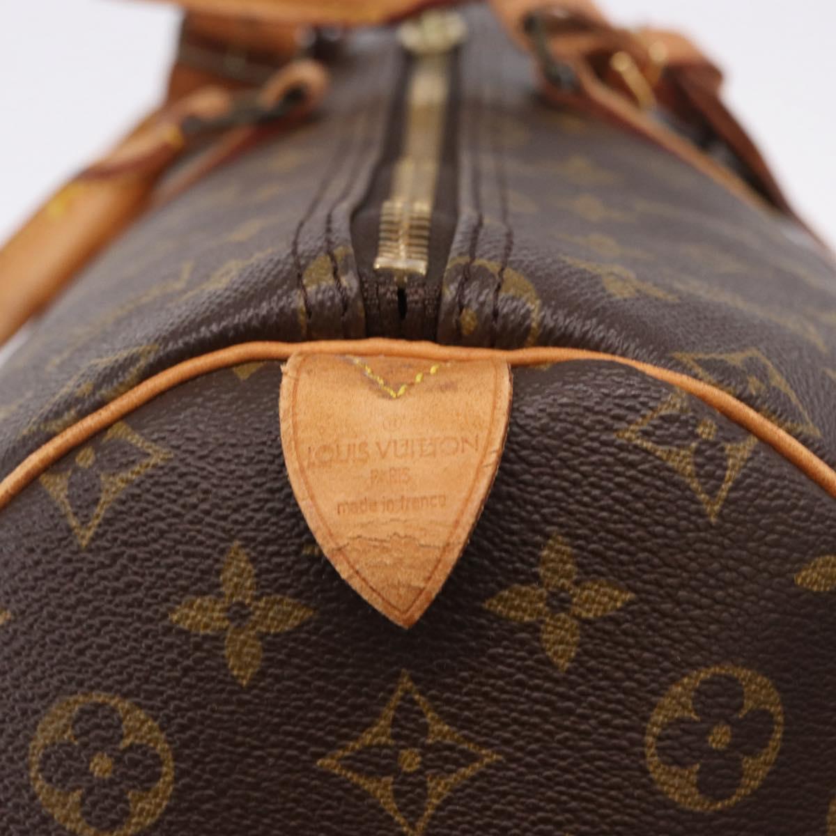 LOUIS VUITTON Monogram Keepall 55 Boston Bag M41424 LV Auth 194952