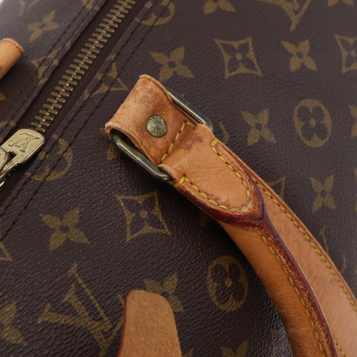 LOUIS VUITTON Monogram Keepall 55 Boston Bag M41424 LV Auth 194952
