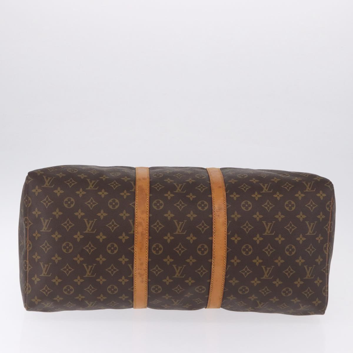 LOUIS VUITTON Monogram Keepall 55 Boston Bag M41424 LV Auth 194952