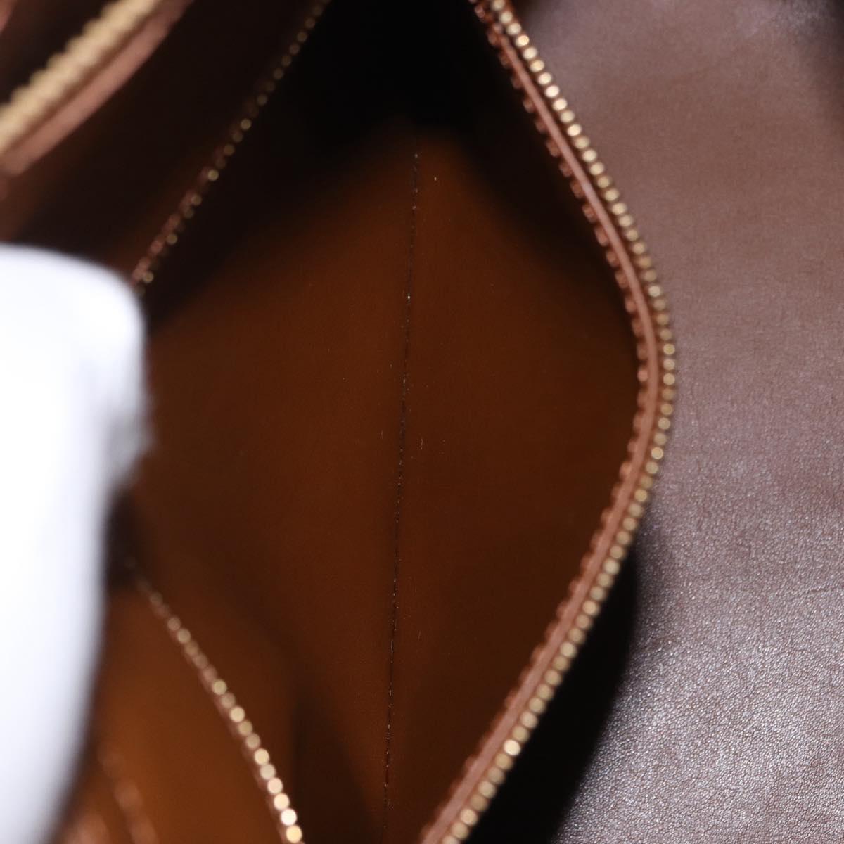 LOUIS VUITTON Monogram Vernis Houston Hand Bag Bronze M91122 LV Auth 194955V