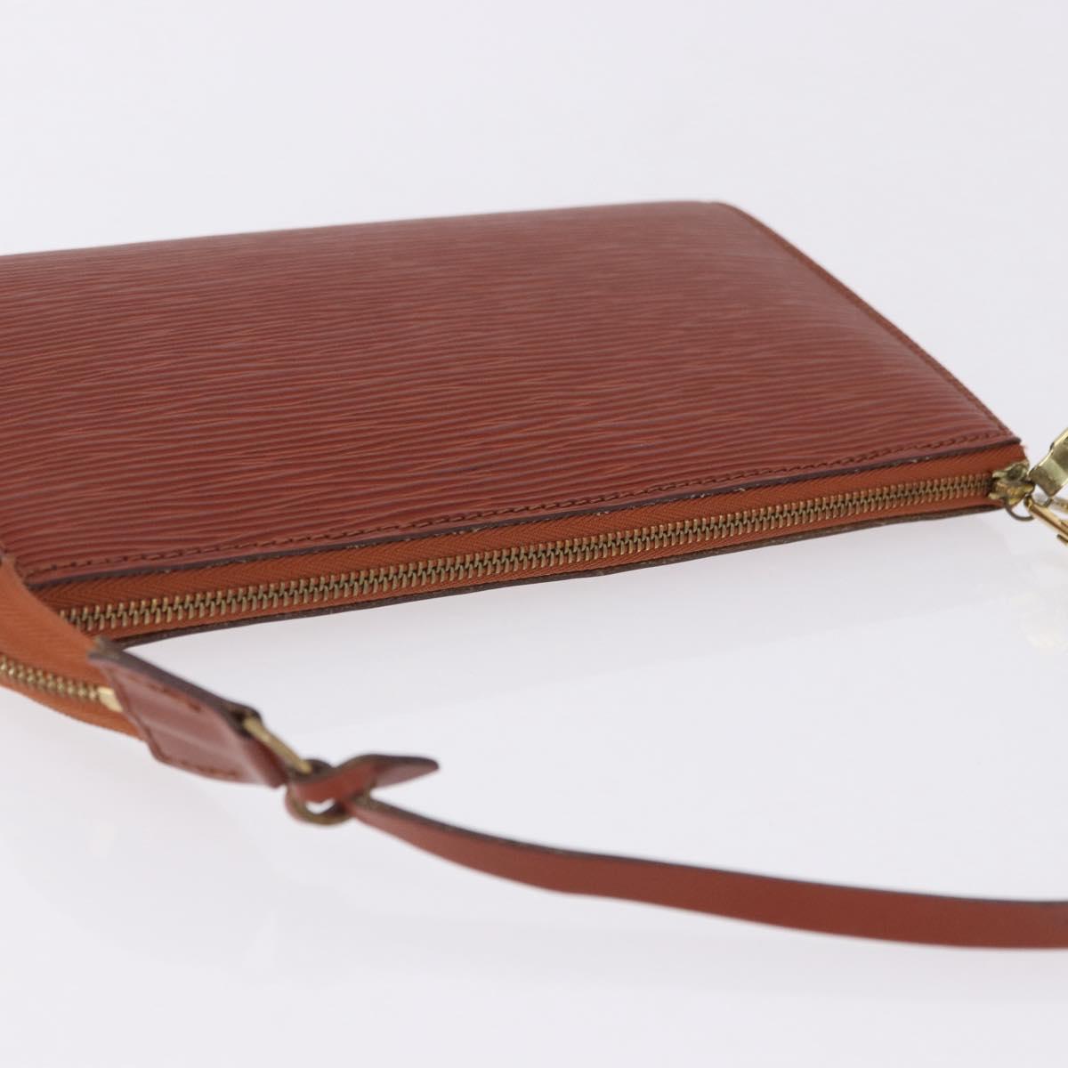 LOUIS VUITTON Epi Pochette Accessoires Accessory Pouch Brown M52983 Auth 194983A