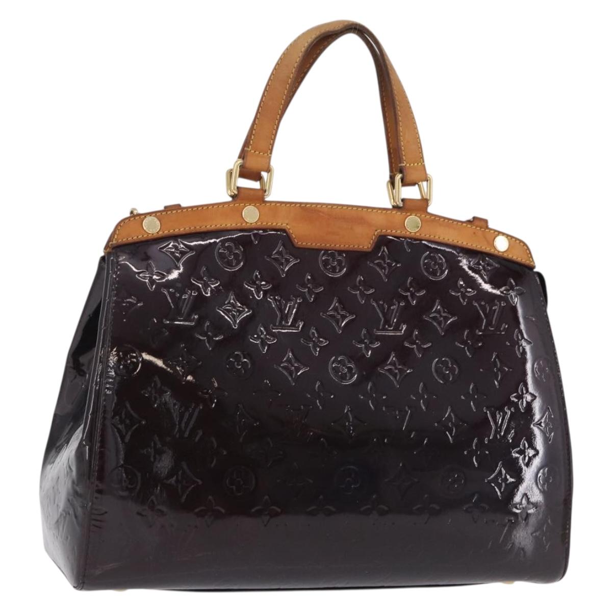 LOUIS VUITTON Monogram Vernis Blair GM Hand Bag Amarante M91616 LV Auth 194988