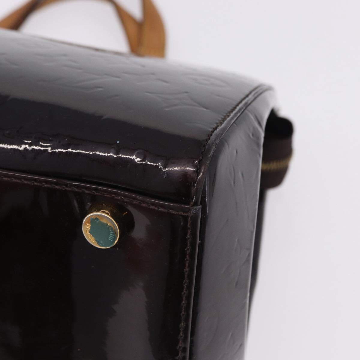 LOUIS VUITTON Monogram Vernis Blair GM Hand Bag Amarante M91616 LV Auth 194988