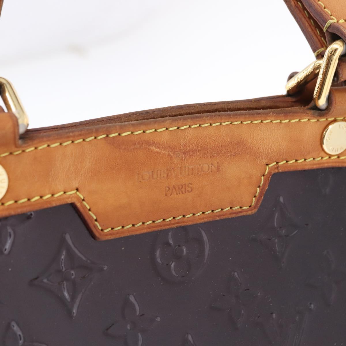 LOUIS VUITTON Monogram Vernis Blair GM Hand Bag Amarante M91616 LV Auth 194988