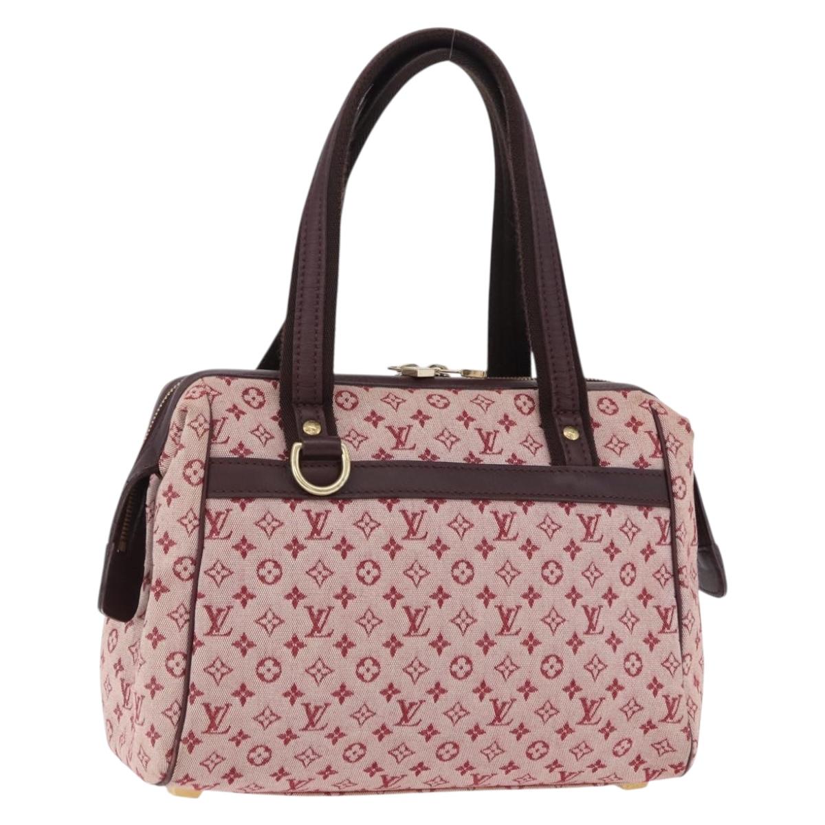 LOUIS VUITTON Monogram Mini Josephine PM Hand Bag Red M92216 LV Auth 194993