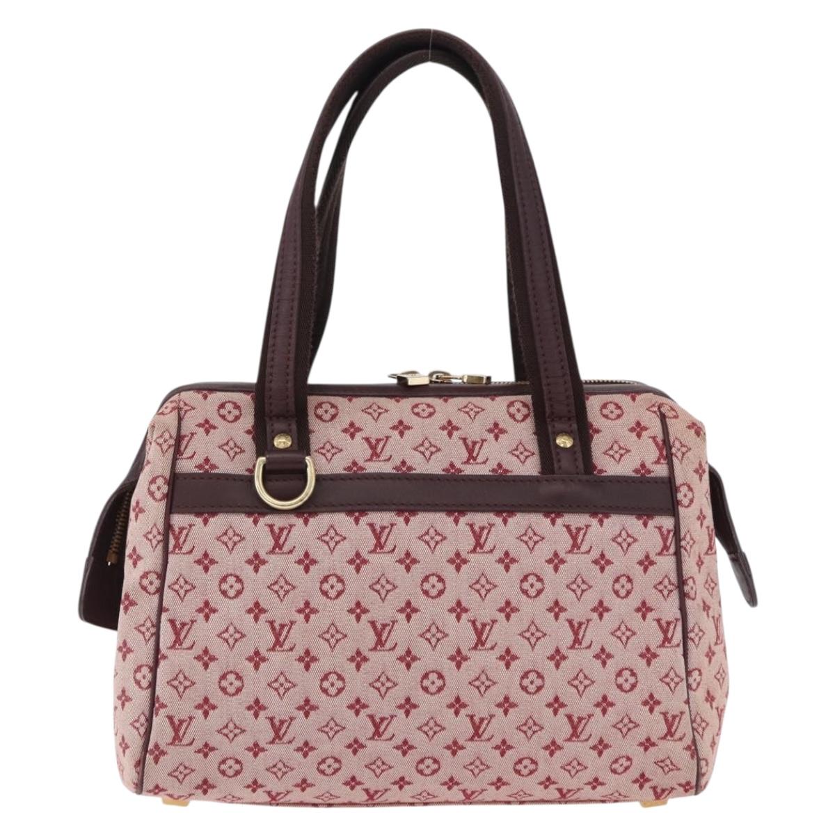 LOUIS VUITTON Monogram Mini Josephine PM Hand Bag Red M92216 LV Auth 194993
