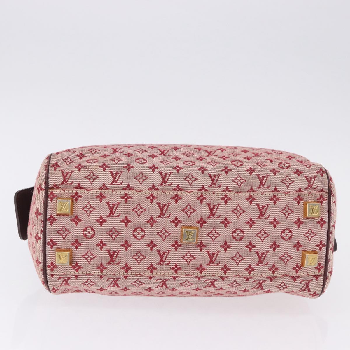 LOUIS VUITTON Monogram Mini Josephine PM Hand Bag Red M92216 LV Auth 194993