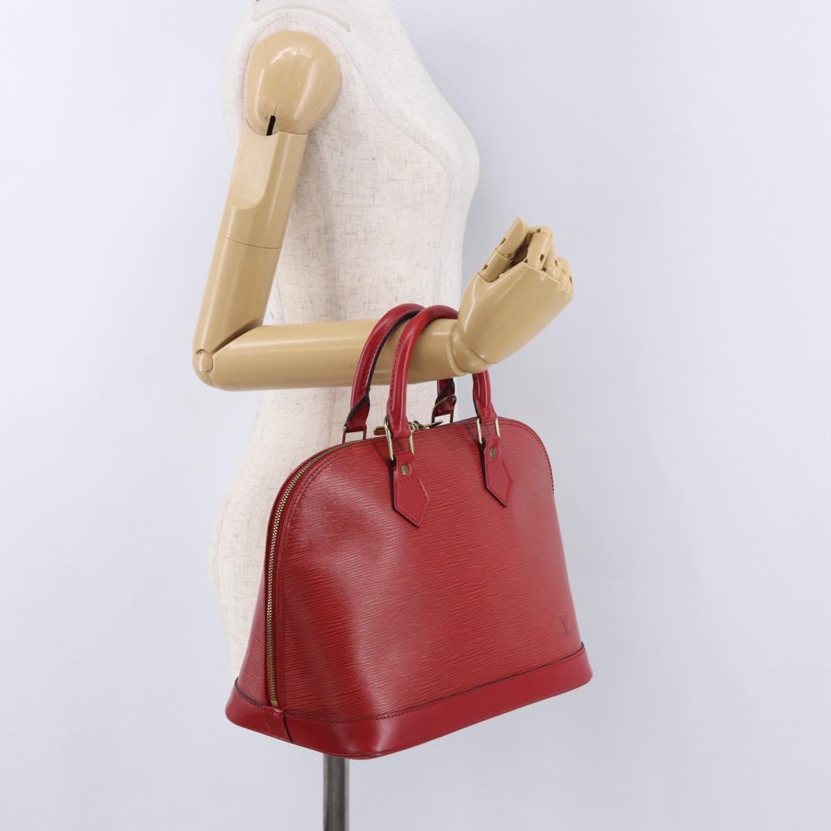 LOUIS VUITTON Epi Alma Hand Bag Castilian Red M52147 LV Auth 194996A