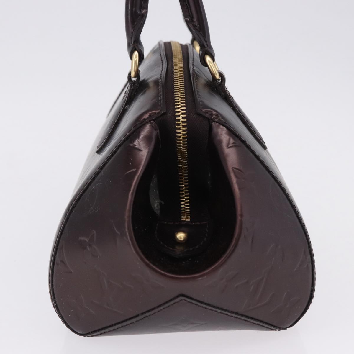 LOUIS VUITTON Vernis Sherwood PM Shoulder Bag Amarante M91493 LV Auth 194997