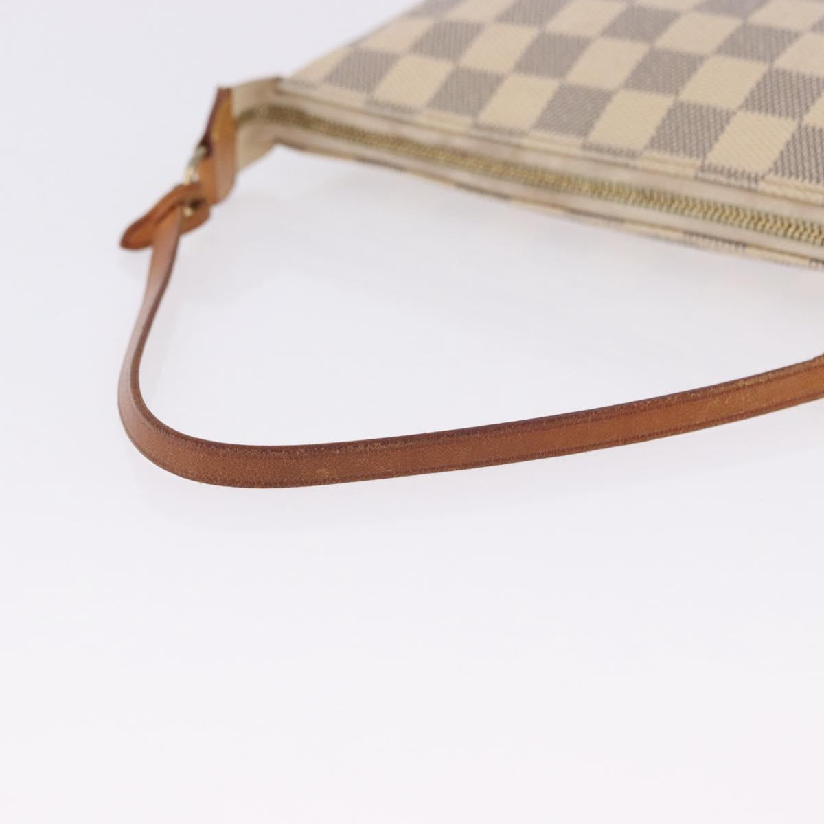 LOUIS VUITTON Damier Azur Pochette Accessoires Pouch N51986 LV Auth 194999