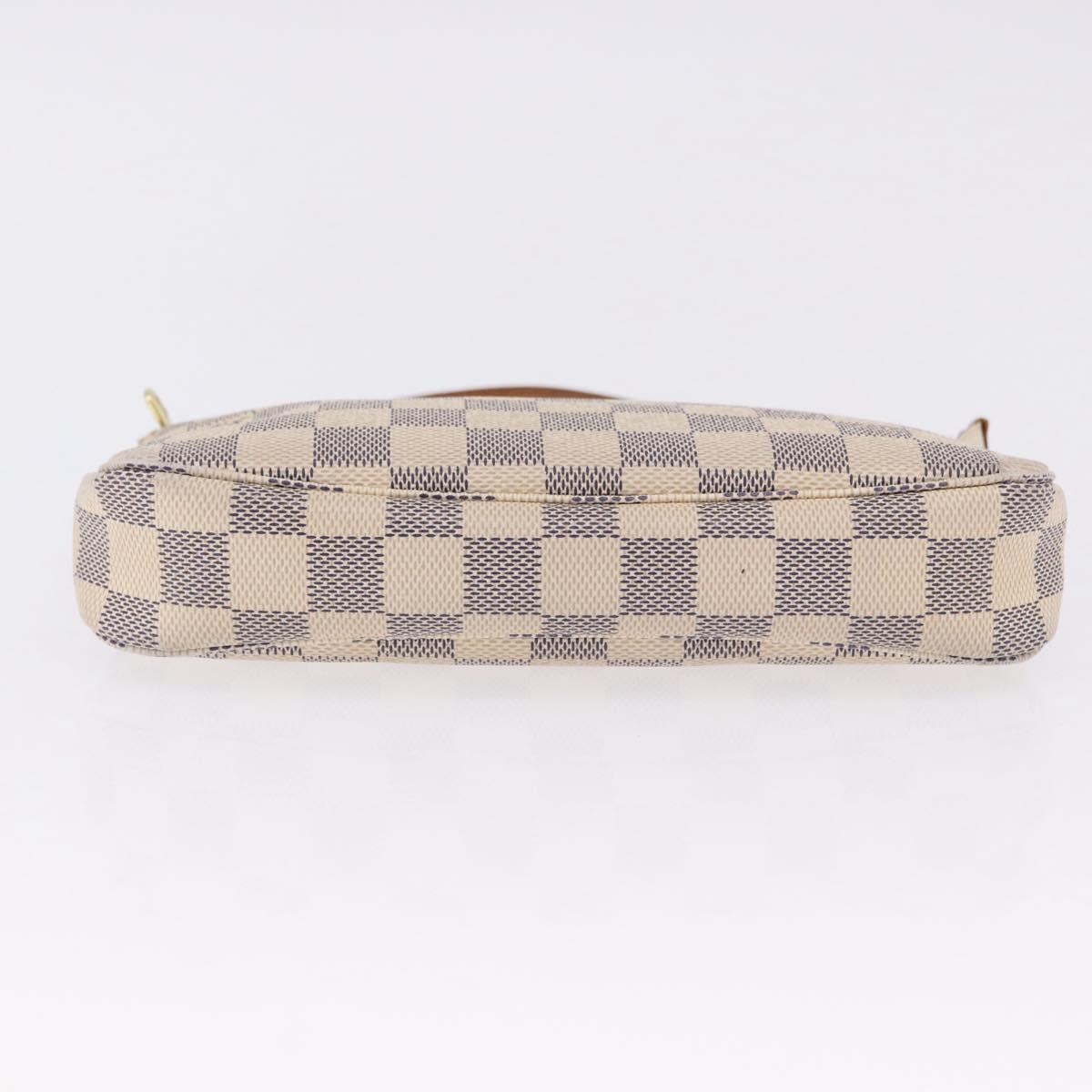 LOUIS VUITTON Damier Azur Pochette Accessoires Pouch N51986 LV Auth 194999