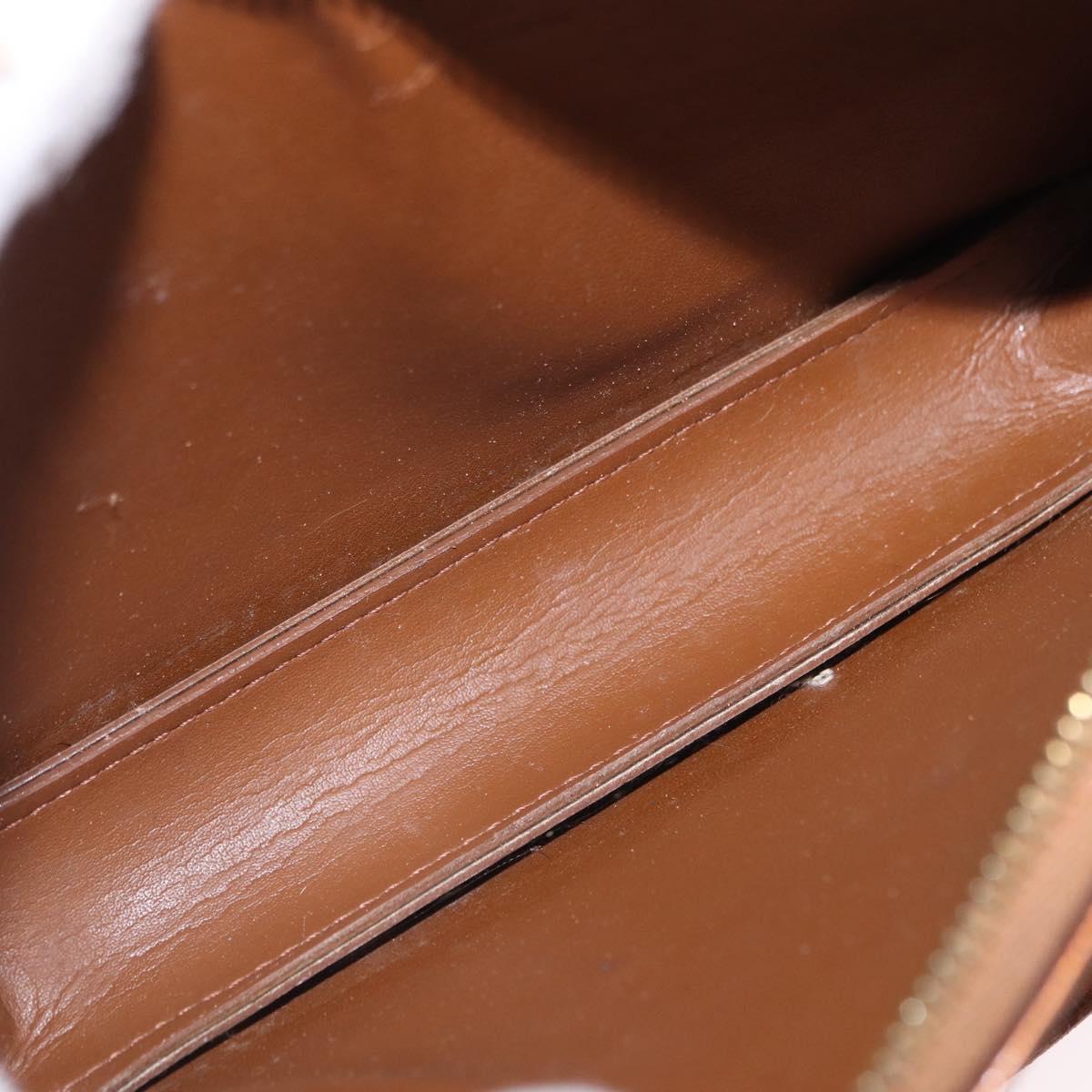 LOUIS VUITTON Monogram Vernis Lexington Pouch Bronze M91133 LV Auth 195015