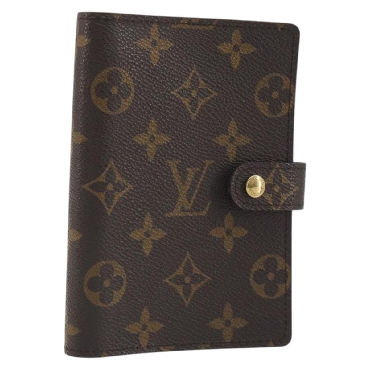 LOUIS VUITTON Monogram Agenda PM Day Planner Cover R20005 LV Auth 195017