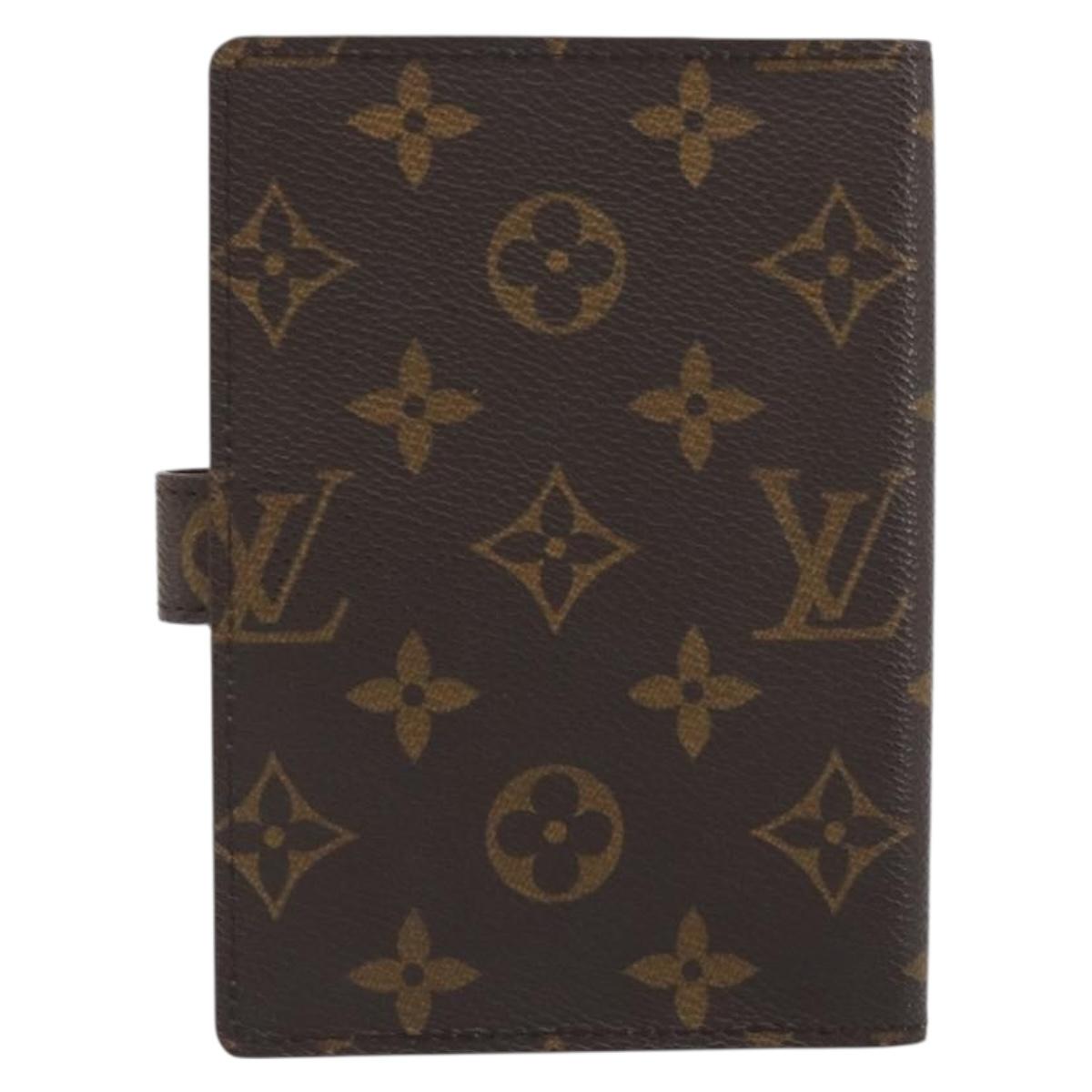 LOUIS VUITTON Monogram Agenda PM Day Planner Cover R20005 LV Auth 195017