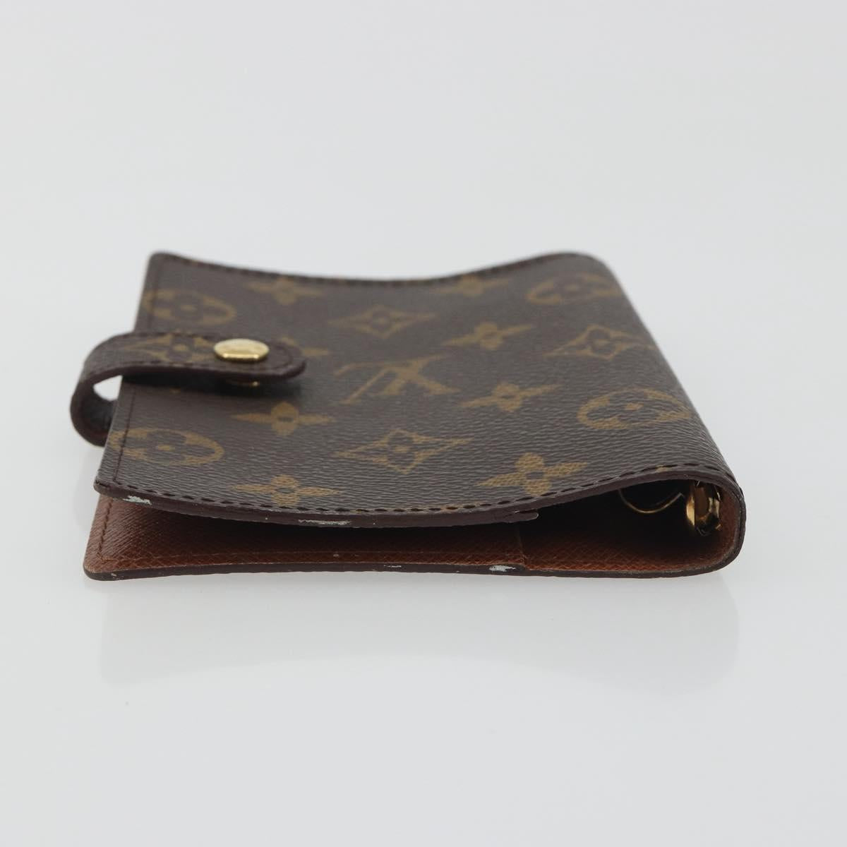 LOUIS VUITTON Monogram Agenda PM Day Planner Cover R20005 LV Auth 195017